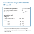 Tabella con valori Nutrizionali NORSAN Arktis Capsule