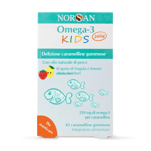Packshot integratore Norsan Omega 3 KIDS Jelly