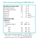 Tabella con valori nutrizionali NORSAN Omega-3 KIDS