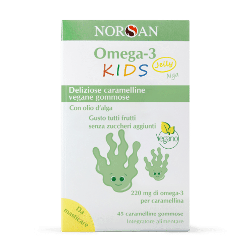 Packshot integratore Norsan Omega 3 KIDS Jelly Alga