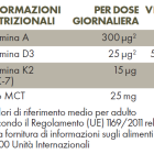 Valori nutrizionali ZREEN Vitamina D3 1000