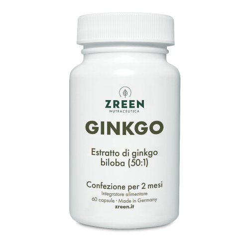 Packshot Integratore alimentare ZREEN Ginkgo