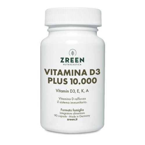 Packshot Integratore alimentare ZREEN Vitamina D3 Plus 10.000