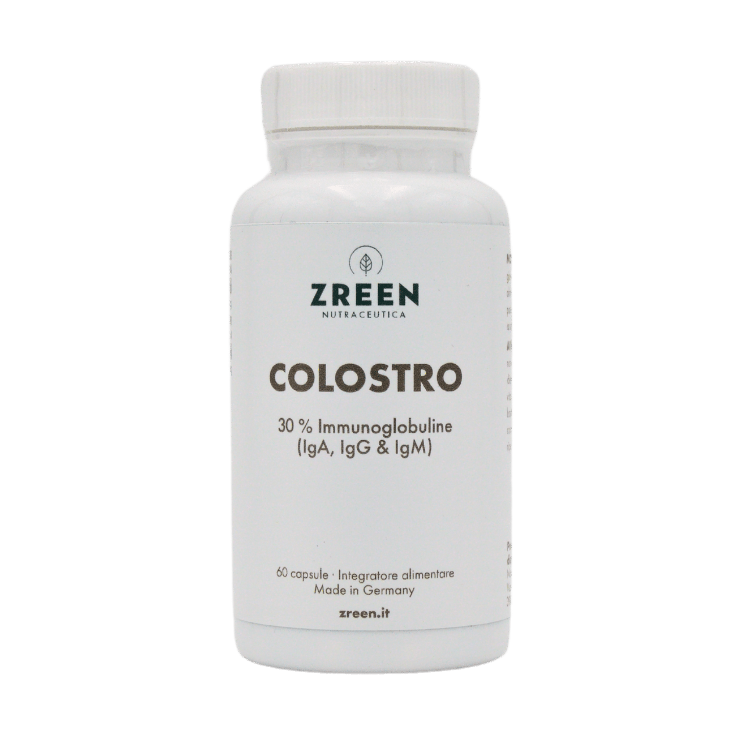 Colostro trasparente Packshot ZREEN Colostro