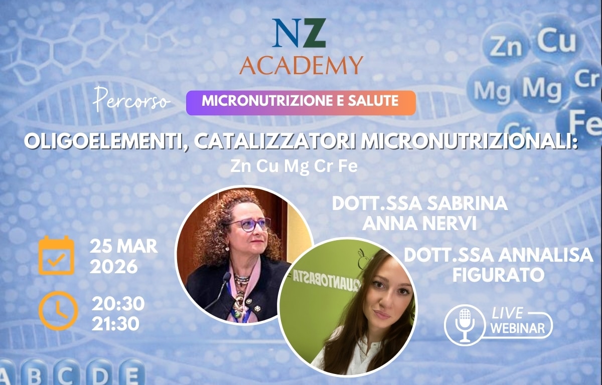 Copertina Webinar NZ Academy: Oligoelementi, Catalizzatori