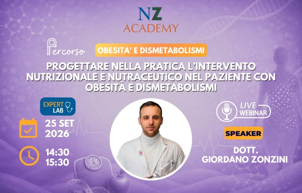 Progettare nella pratica l’intervento nutrizionale e nutraceutico nel paziente con obesità e dismetabolismi (Expert Lab)